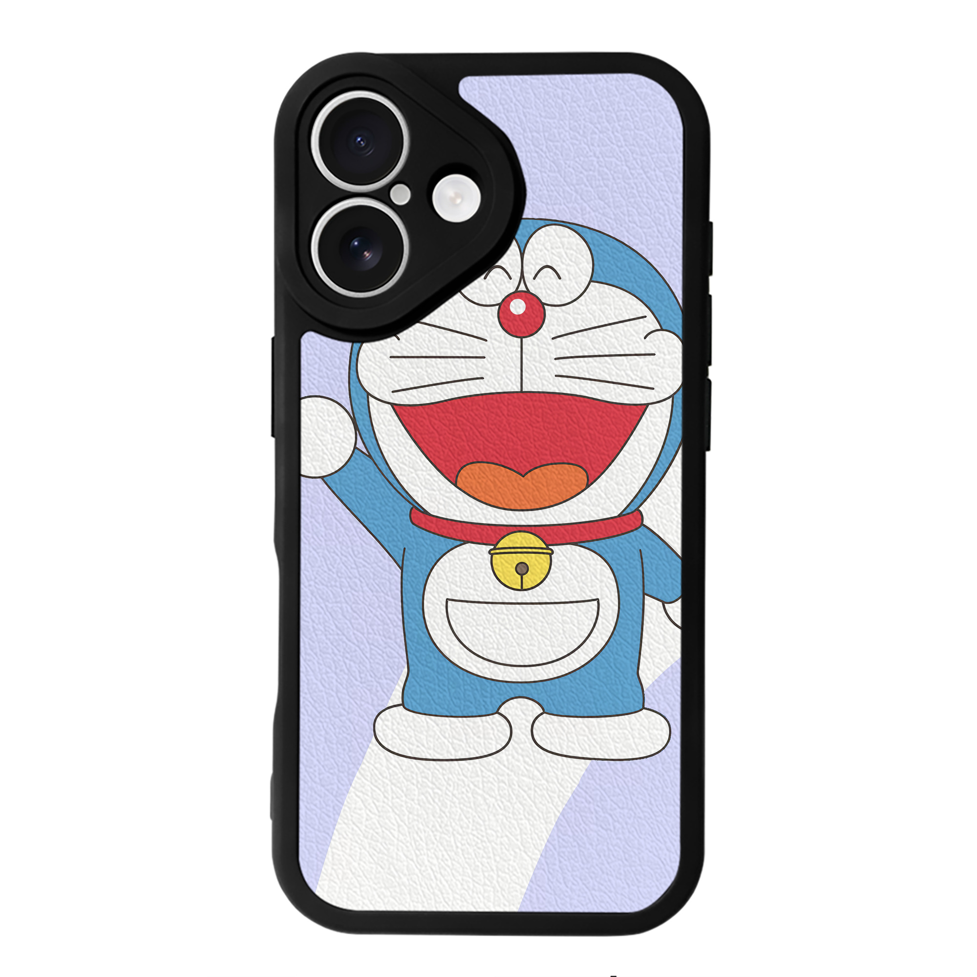 （画像用） ドラえもん Doraemon 【iPhone 16シリーズ対応】シリコンスマホケース（レザー調） 材質：シリコン